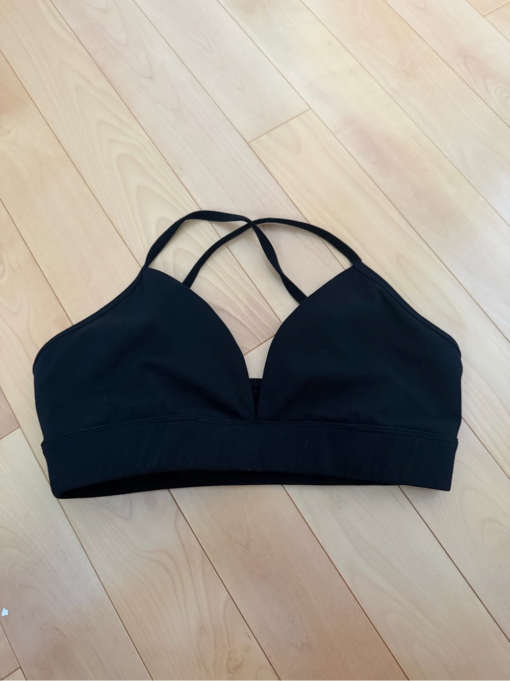 Garage Black Strappy Sports Bralette